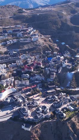 la estación de esquí de sierra nevada, españa. vista aérea