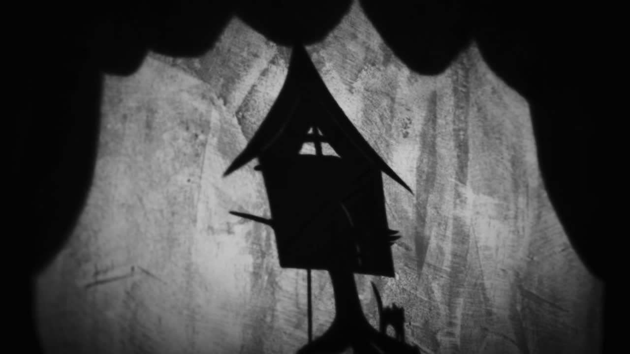 Halloween Witch Silhouette Shadow Puppet