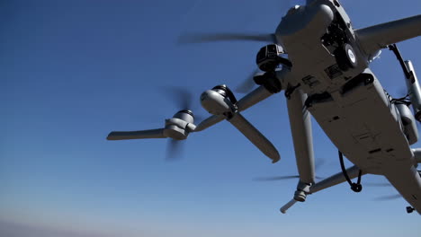 military drone in flight