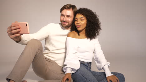 couple taking a selfie