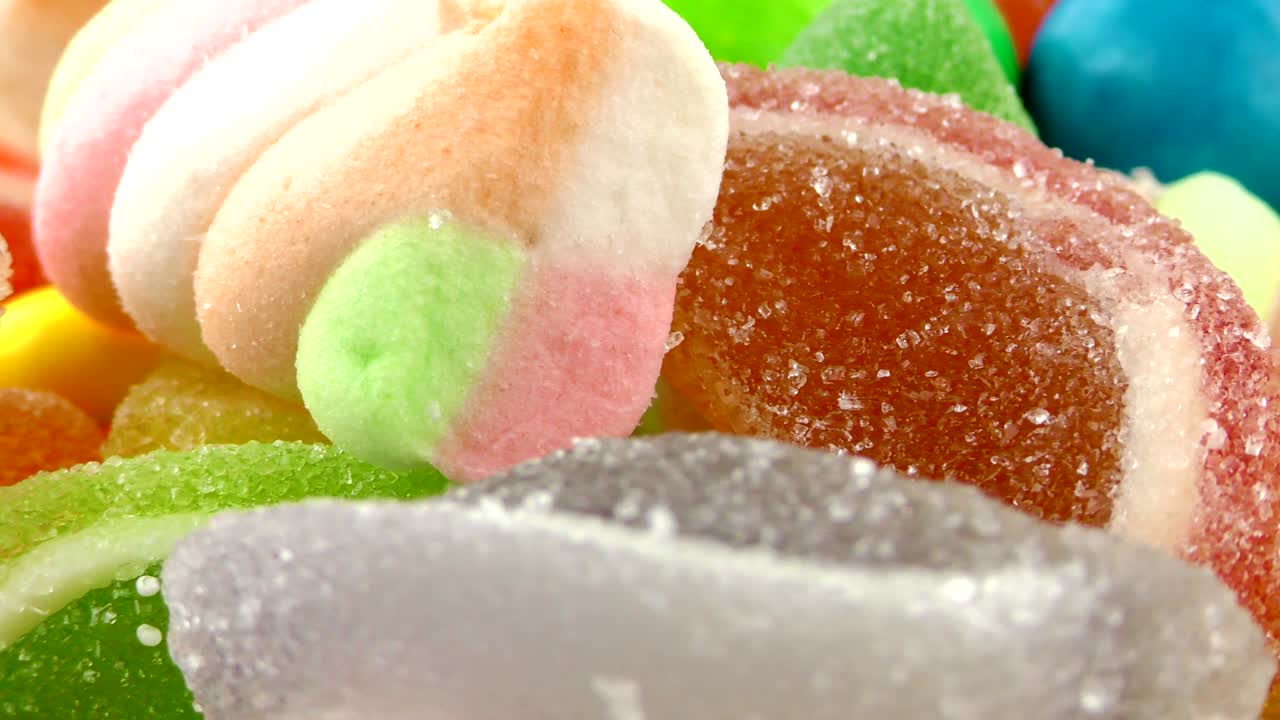 caramelo dulce gelatina y delicioso postre de azúcar