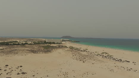 corralejo beach, fuerteventura: corralejo: where the sky meets the sea in aerial images