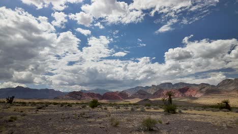 calico basin daytime clouds timelapse. las vegas, nv