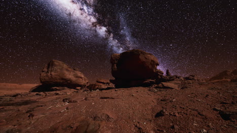 amazing milky way over monument valley