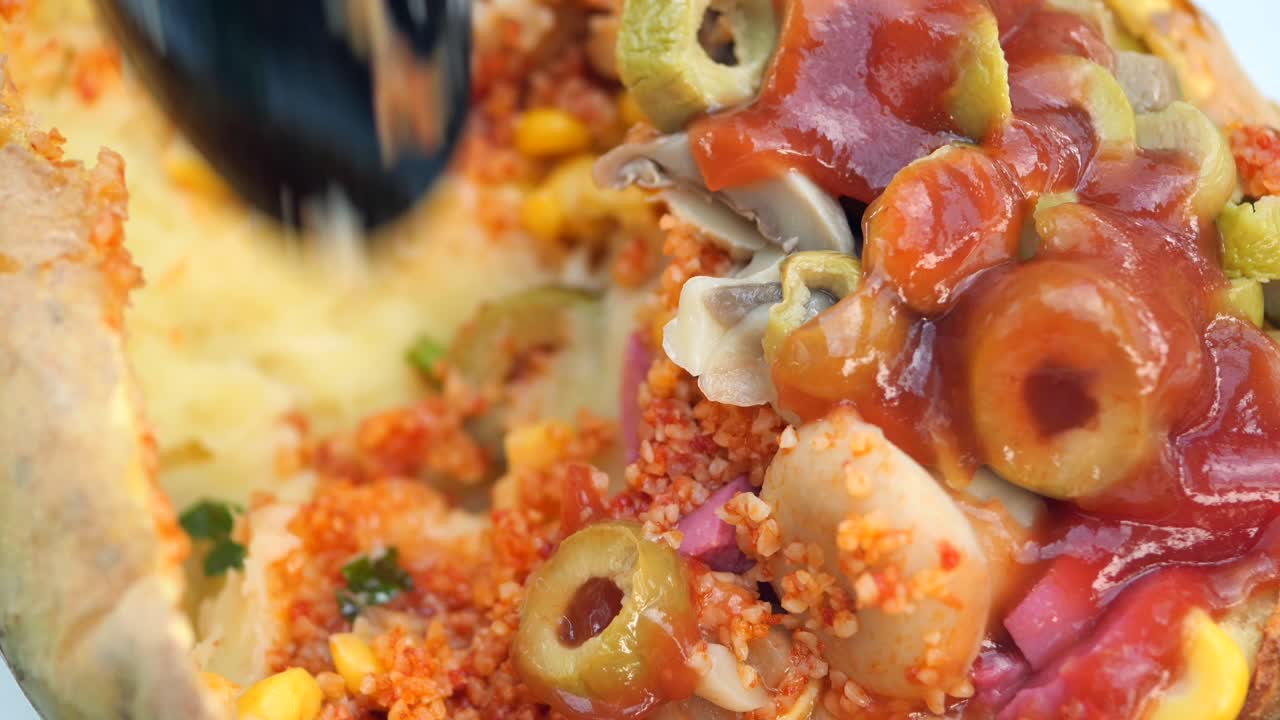 patatas rellenas con ingredientes