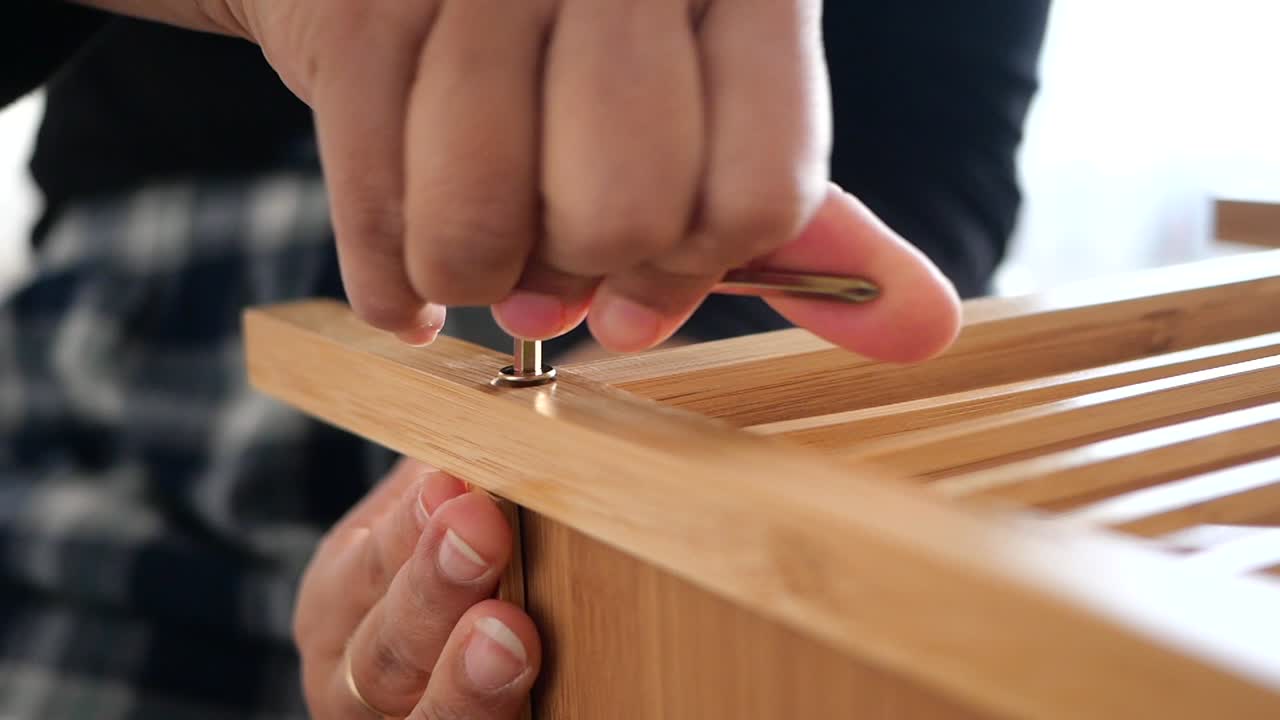 Assembling bamboo furniture
