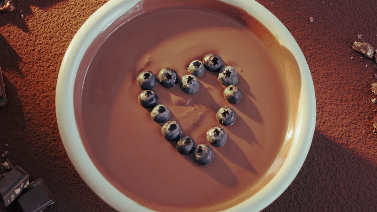 Chocolate and Blueberry Dessert