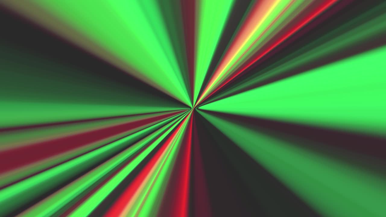 추상적인 실키 라인 시엄리스 루프 녹색 다채로운 매끄러운 줄무 애니메이션 배경.