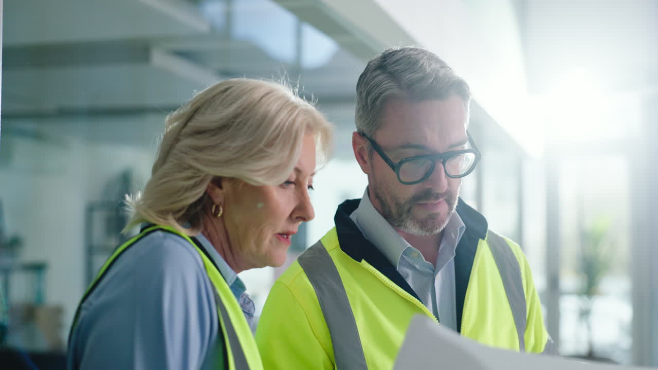 Construction Team Discussing Plans