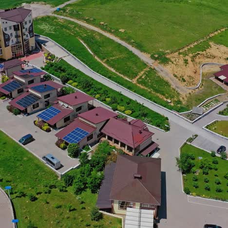 modern residential house complex
