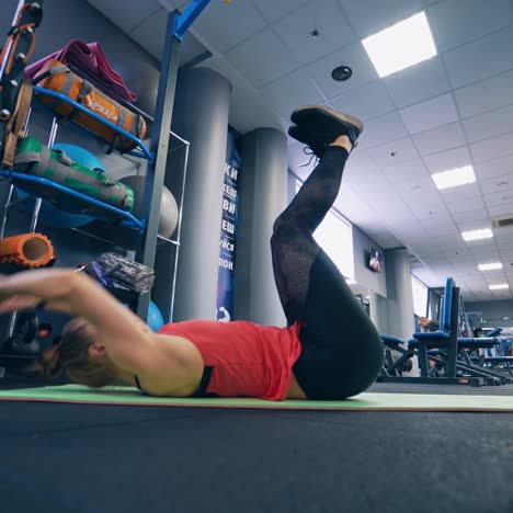 fitness woman doing exercises