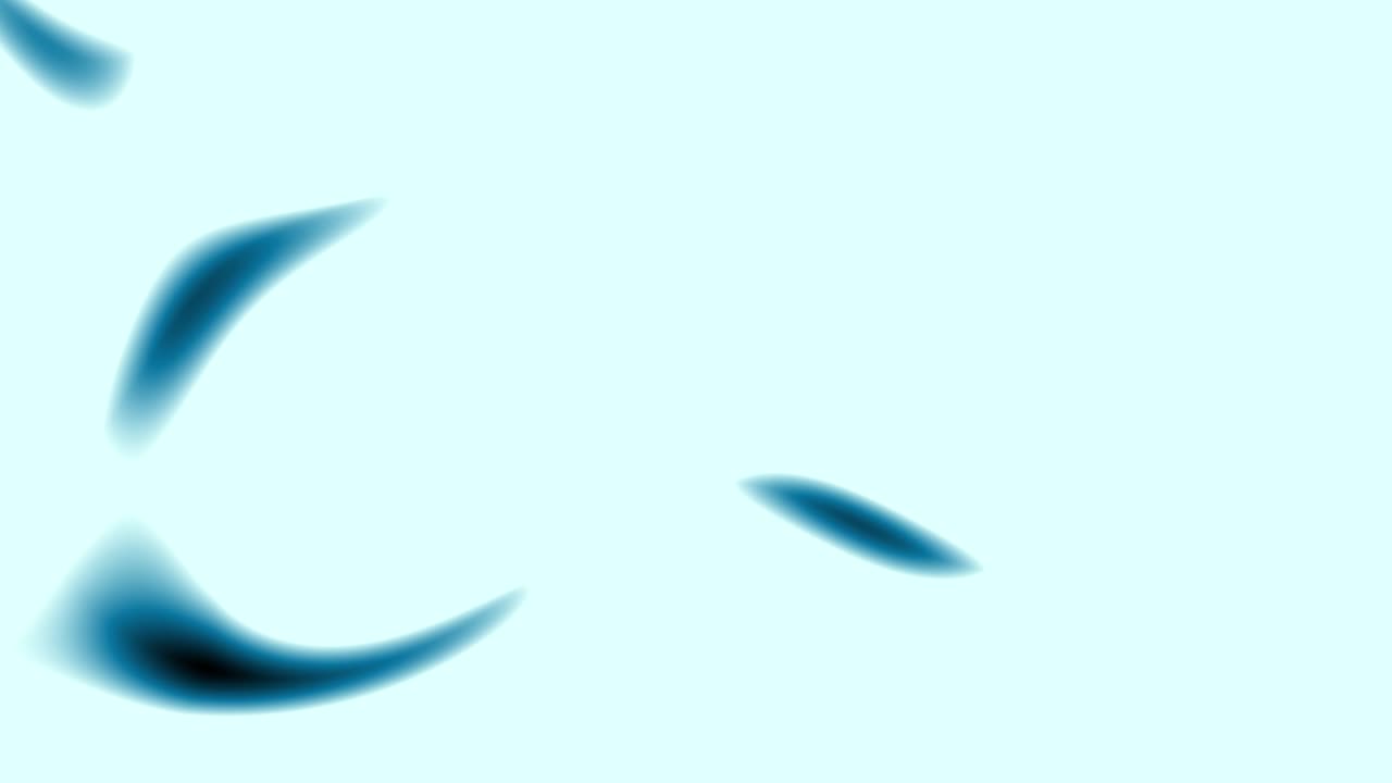 루프 애니메이션: 추상적인 다채로운 파란색 배경, 3d 렌더링