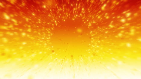 abstract orange and yellow explosion