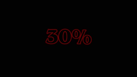 stranger things title themed sales promotional and campaign video showing varying values of percentage discounts available on a sale