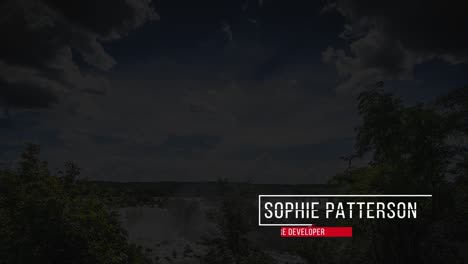 iguazu falls landscape with grace hamilton and kristine edwards