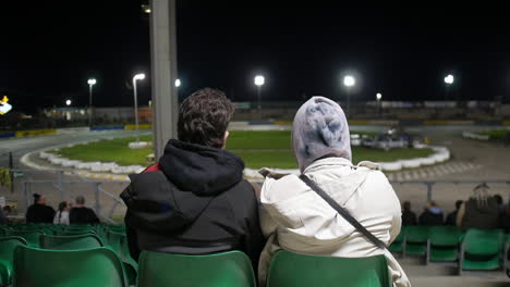 night race spectators