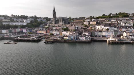 cobh town co. cork ireland aerial panorama