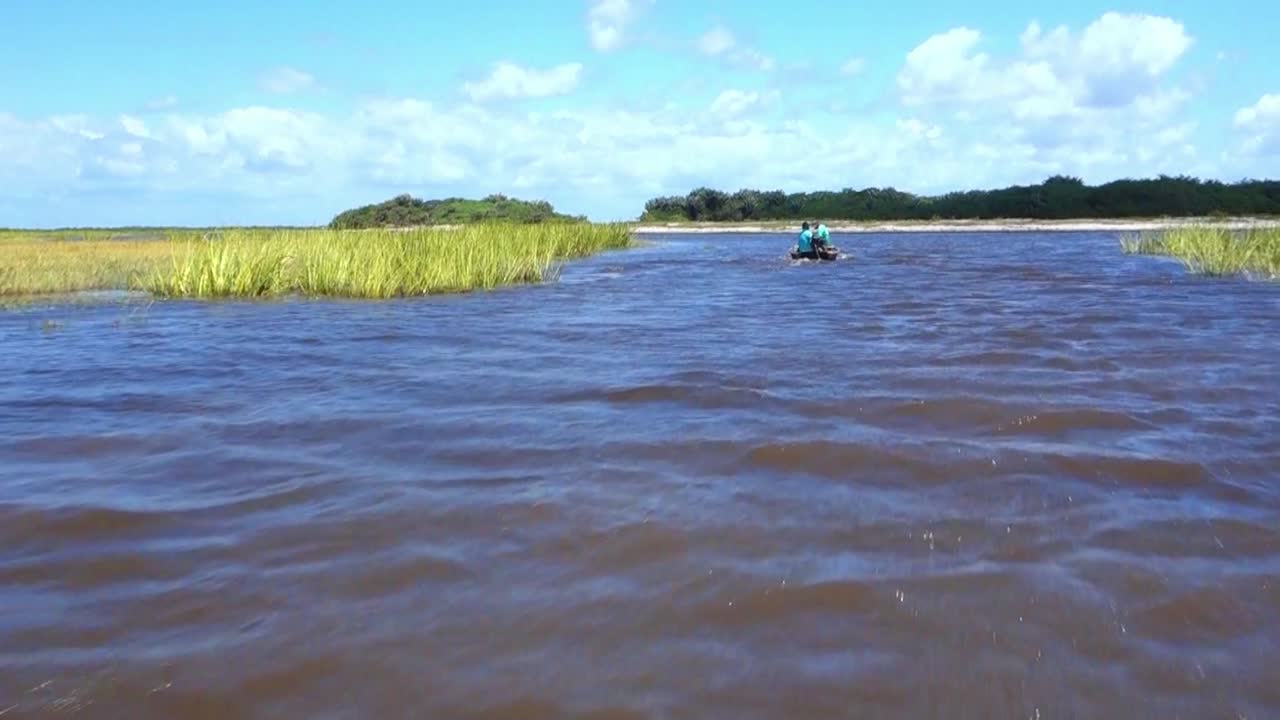 Flying Over The Sea is a stock video that contains wonderful footage of close up view of the sea surface. Drone flying too fast over the little wavy sea