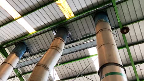 industrial chimney from combustion process