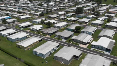 mar interminable de casas móviles en el sur de florida, ee.uu.