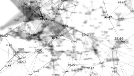 Simple Abstract Network Connections with Numbers.