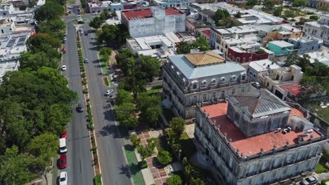 an aerial view of a beautiful city in mérida