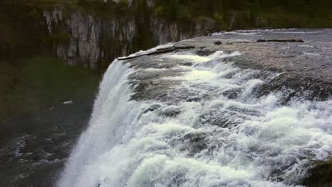 a beautiful view of mesa falls in idaho