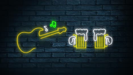 Led-light-guitar-and-beer-signs