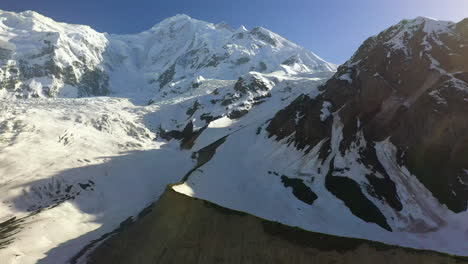 Drone-footage,-Rakaposhi-Pakistan