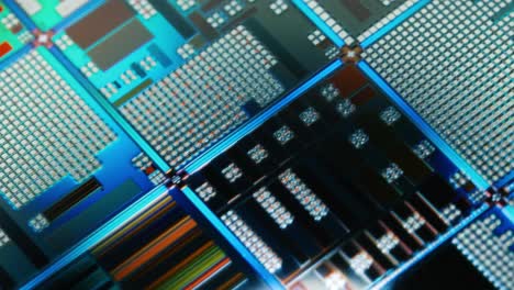 silicon semiconductor wafer close-up. in electronics, a wafer also called a slice or substrate is a thin slice of semiconductor, a crystalline silicon, used for the fabrication of integrated circuits