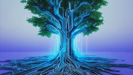 digital tree: the convergence of nature and technology