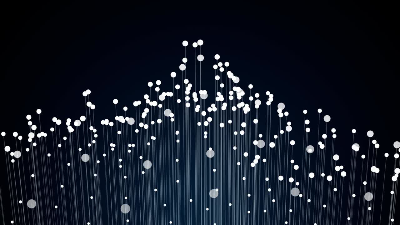 추상적인 컴퓨터 생성 기하학적 애니메이션