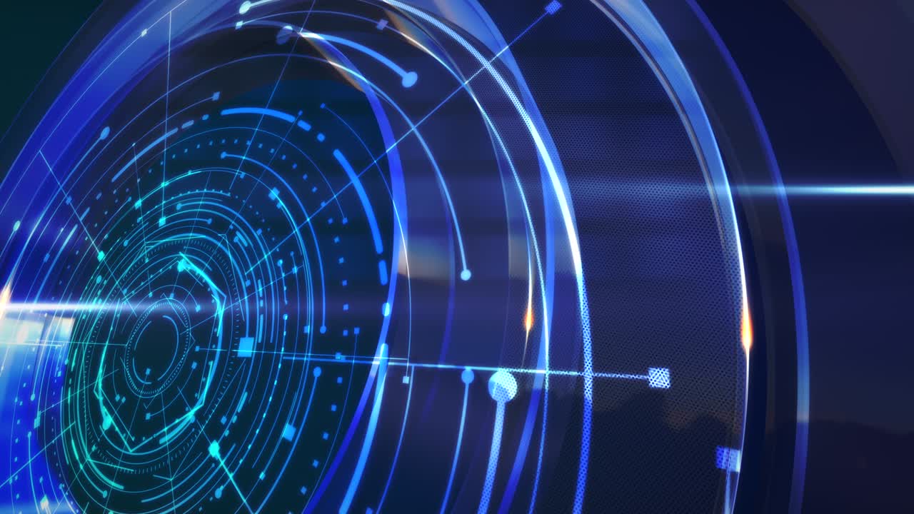 네온 선으로 된 허드 서클