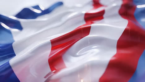 Waving Red, White, and Blue Flag Abstraction