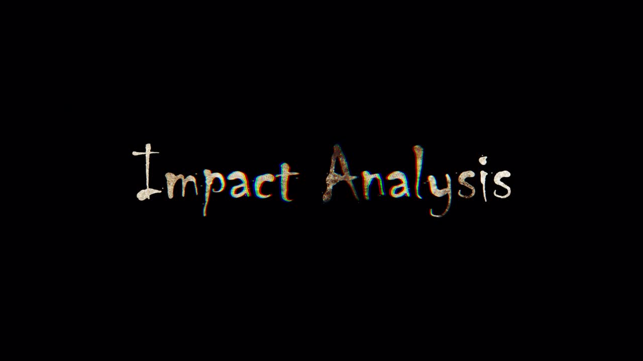 el brillo dorado de la iluminación del análisis de impacto animación de bucle de palabras promover el concepto de publicidad aislar usando prores de canal alfa quicktime 4444.