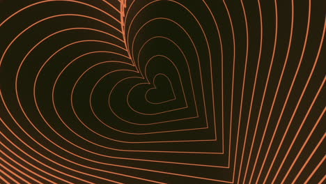 un corazón naranja vibrante y giratorio un símbolo dinámico y atractivo de energía