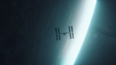 estación espacial internacional en órbita