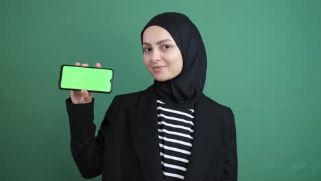 Muslimische-Frau-Greenscreen