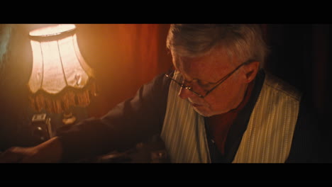 a photographer and an antique dealer in the gypsy circus cart
