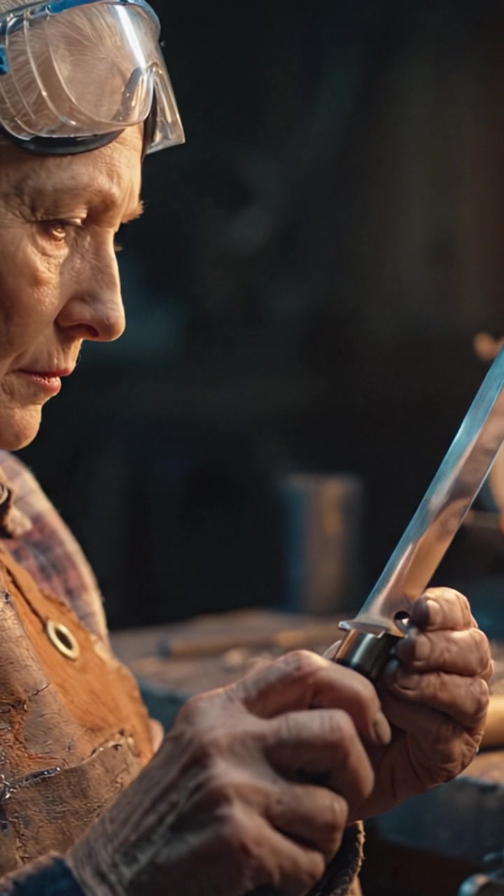 Craftsmanship in Focus: A Skilled Artisan Carefully Shapes Metal with Precision Tools, Showcasing Expertise in Artisanal Metalworking Techniques and Processes