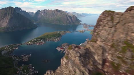 Imágenes-Aéreas-De-Las-Islas-Del-Archipiélago-Lofoten