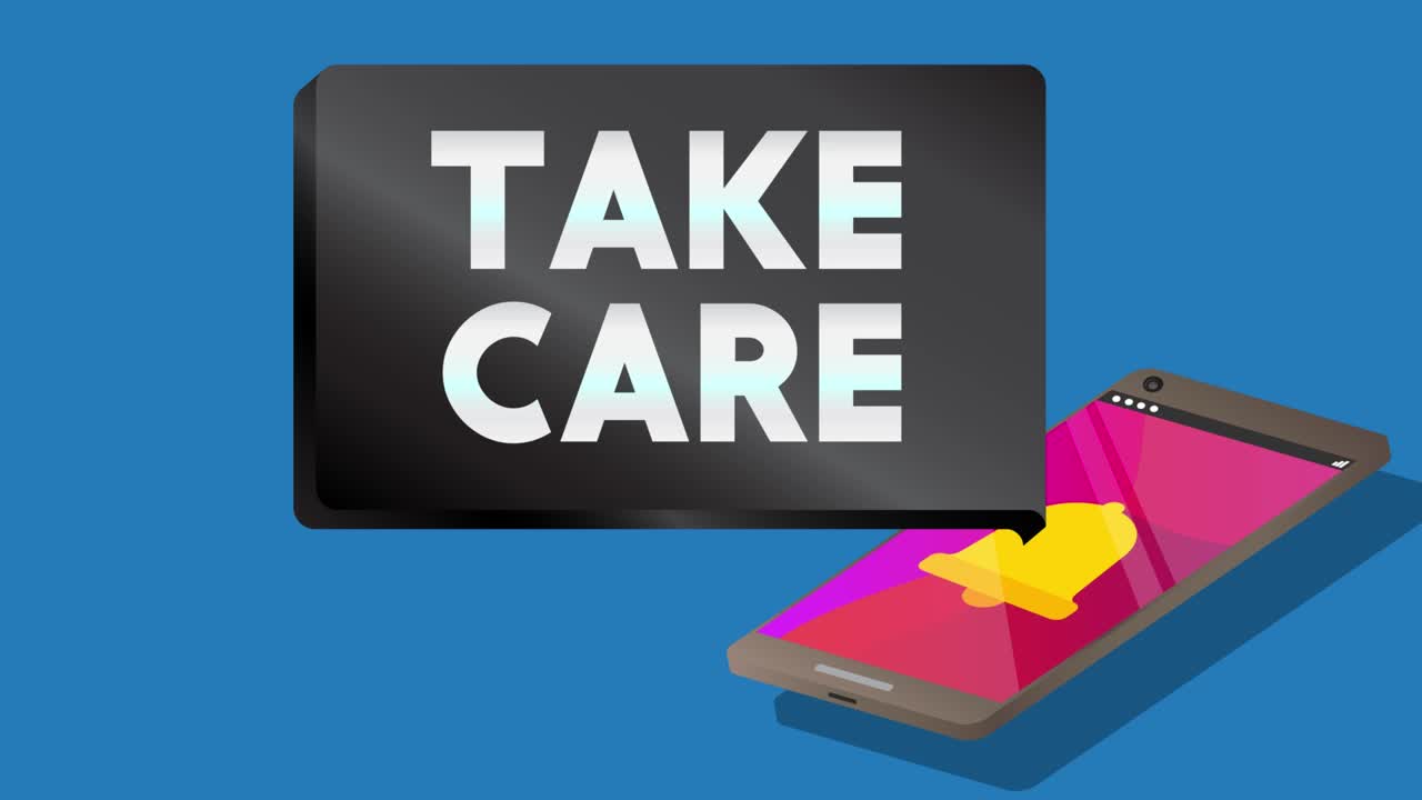 휴대용 정보 장치 화면에서 알림 버블에 텍스트.