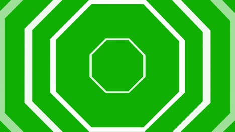 expanding octagon shapes motion graphics with green screen background