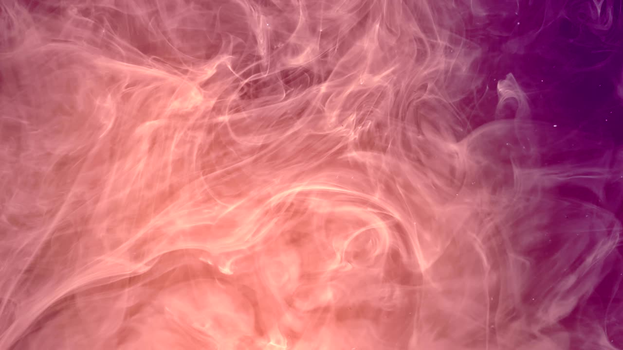 elegante y delicioso efecto visual líquido real de la pintura dentro del agua.