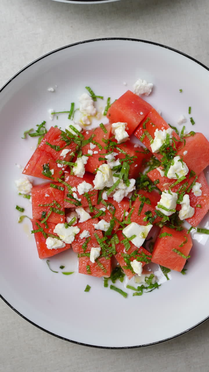 Summer Dishes: Watermelon Salad and Stuffed Peppers