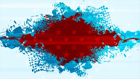 grunge blot concept usa flag abstract motion background