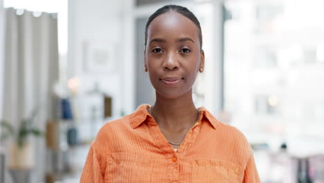 Happy,-laughing-and-portrait-of-a-black-woman