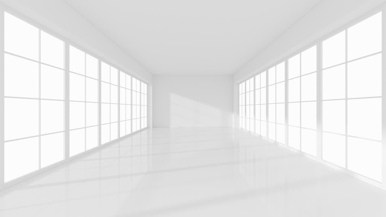 The white empty room, 3d rendering.