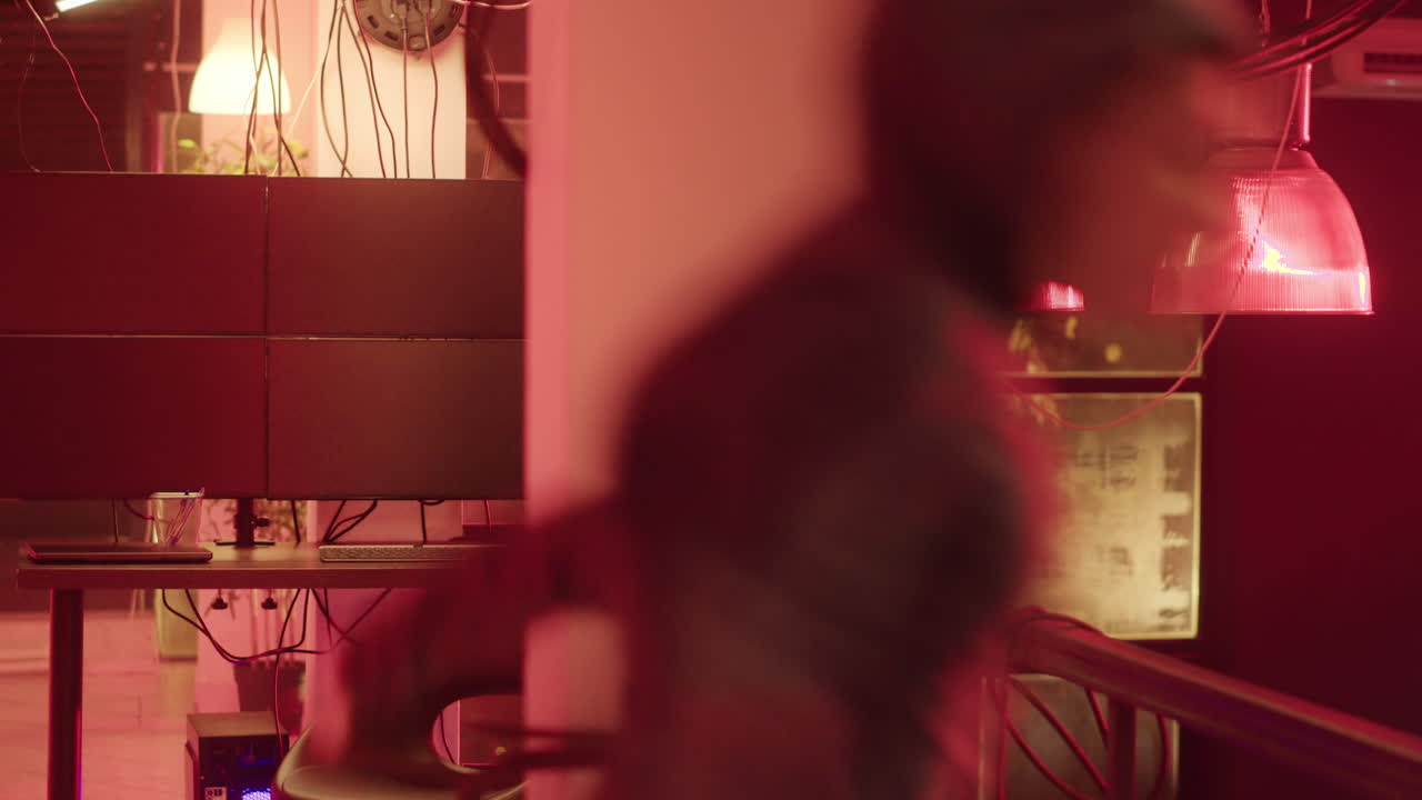 Hackers working on computers