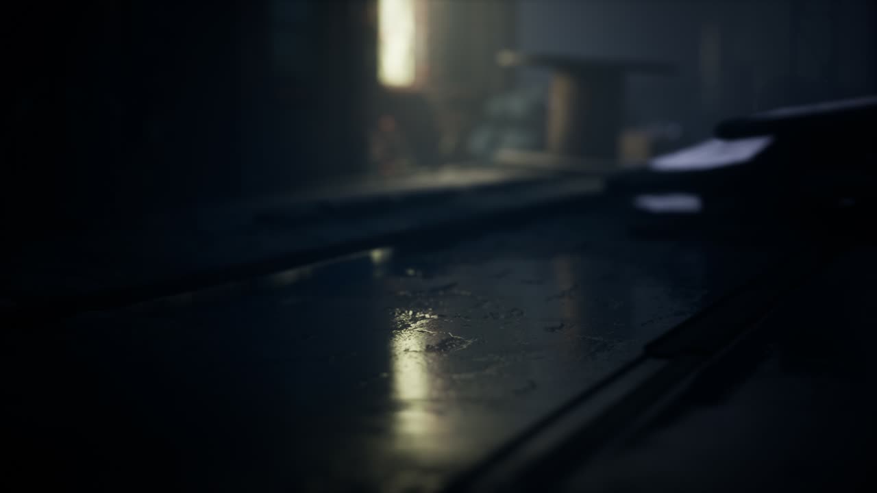 aterradora fábrica abandonada por la noche